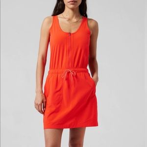 ATHLETA Expedition Dress, Flame Orange, Size 6